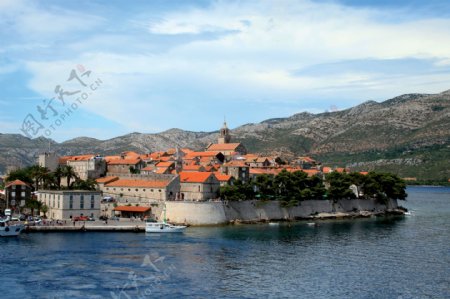 克罗地亚海岛风景图片