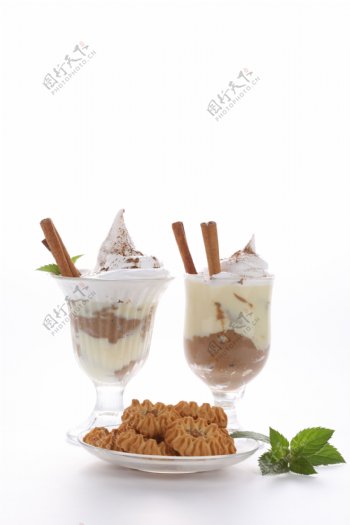 咖啡冰淇淋图片