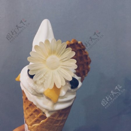 冰淇淋花文艺清新夏