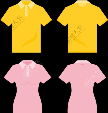 女性T恤衫模板免抠png透明图层素材