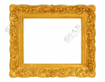 金色欧式画框图片