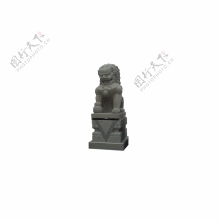 石狮雕像模型