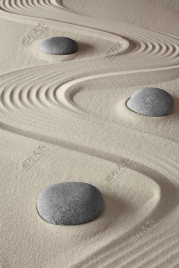 石块与沙子图片