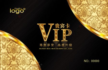 高档金色名片vip