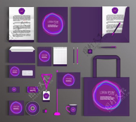 创意紫色VI