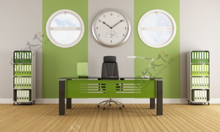 绿色主题办公室图片