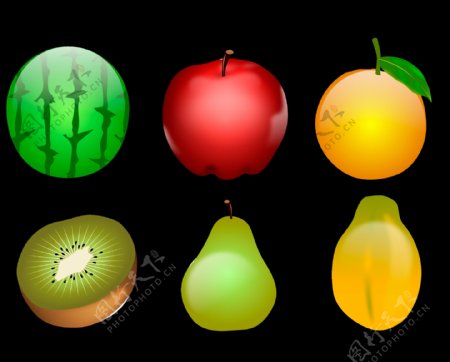 写实风格水果插画免抠png透明图层素材