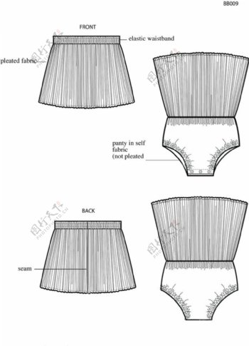 时尚裤裙设计图