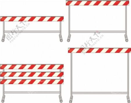 工程警示障碍栏跨栏运动插图