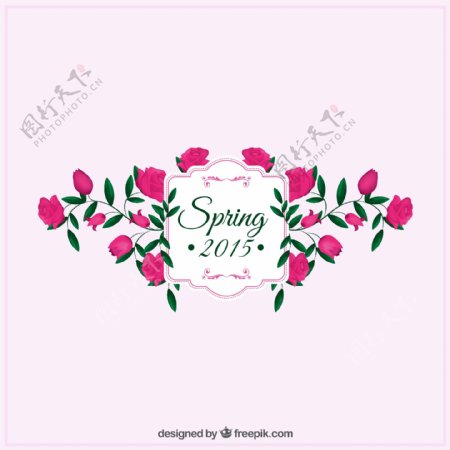 2015春季玫瑰花标签