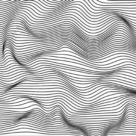 抽象波纹线装饰图案背景
