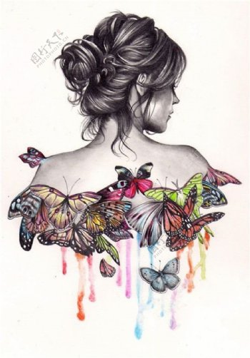 蝴蝶女装设计图