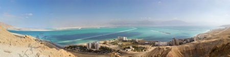 鸟瞰以色列城市景色图片