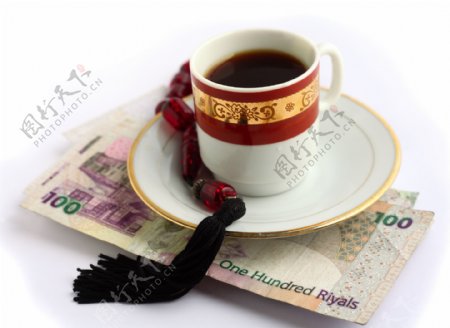 咖啡与钱图片