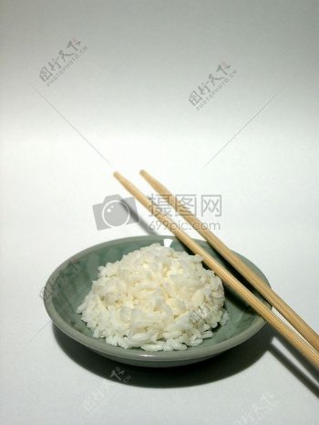 盘子里的米饭