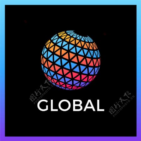 彩色圆球logo图片