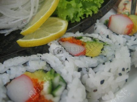 鱼子酱寿司素材