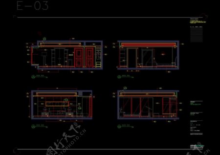 样板房cad建筑