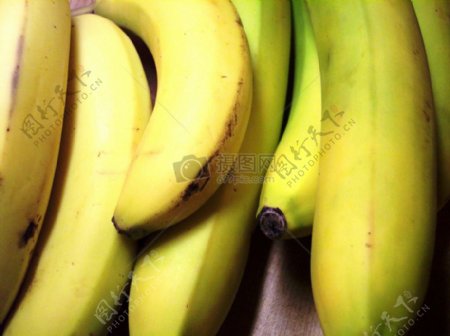 一堆香蕉特写