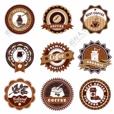 咖啡饮料标签图片
