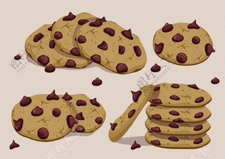 手绘巧克力饼干