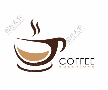 咖啡商务标志矢量