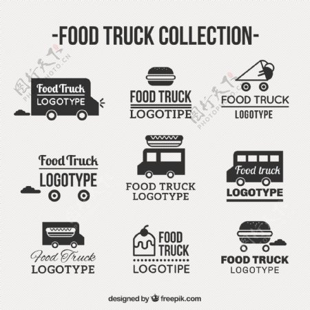 食品卡车标志的收集