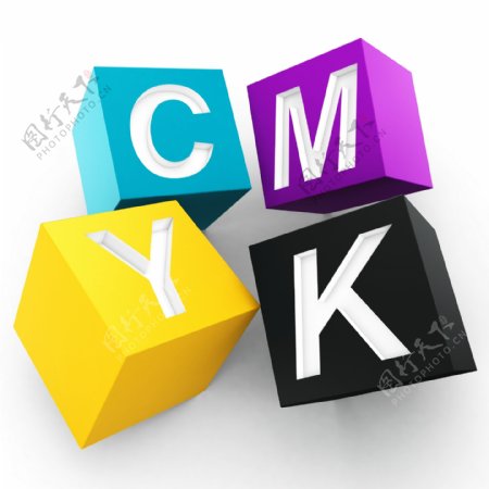 CMYK立体方块