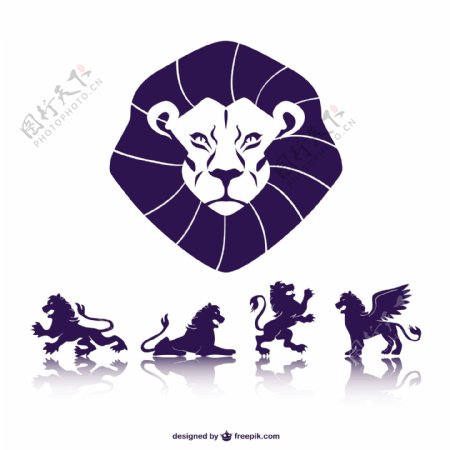 狮子象征图形
