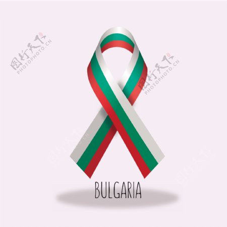 保加利亚国旗丝带设计