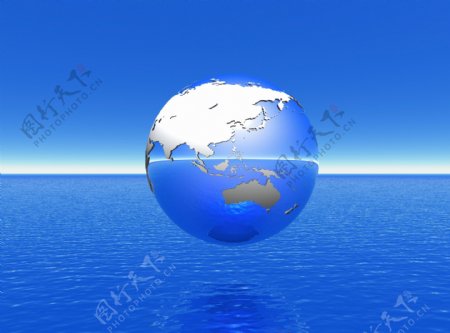 海洋上的地球图片