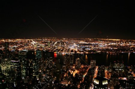 纽约晚上的景色