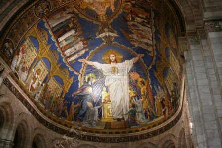 圣心大教堂里的壁画