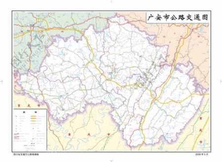 广安市交通地图