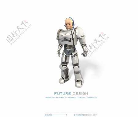 机器人网站首页设计图片
