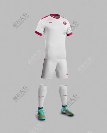 卡塔尔国家队队服广告图片