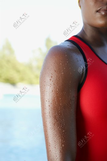 黑人女性运动员高清图片