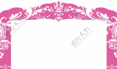 紫色婚礼背景婚礼门套系