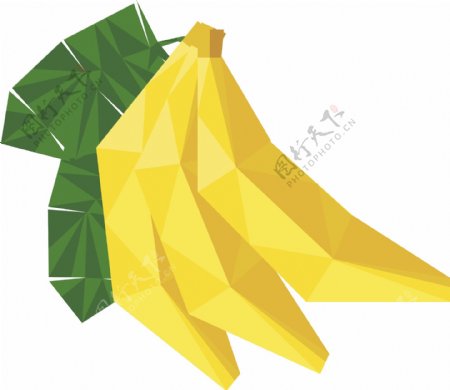 菱形香蕉矢量素材