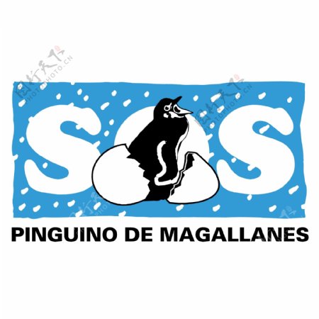 白色SOS求救信号logo设计