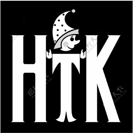 HIK时尚小丑图像logo设计