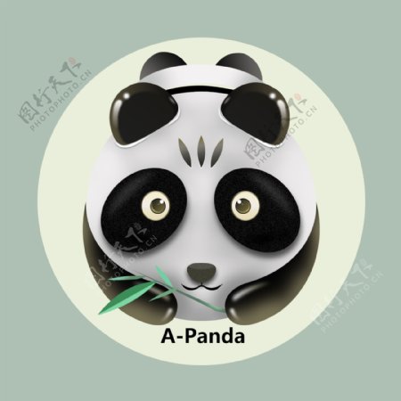 熊猫插画图标