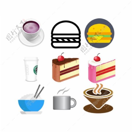 食品厨具简洁矢量icon免费下载