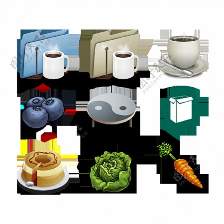 蛋糕热饮食物食品图标icon