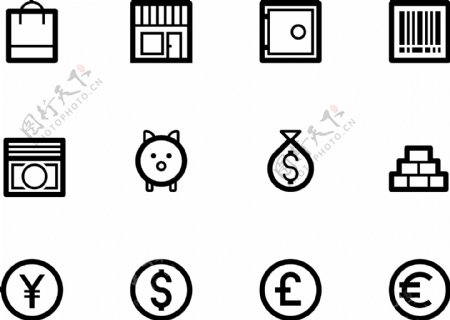 购物金融精美icon图标