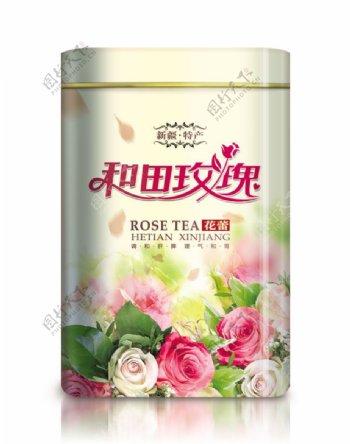 玫瑰花茶包装罐