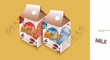 牛奶盒包装设计