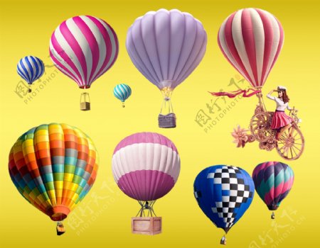 漂亮的氢气球抠图