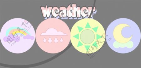 weather糖果色天气图标