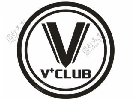 Vclub酒吧logo设计稿